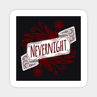 Nevernight Banner - Black, White, and Red Magnet