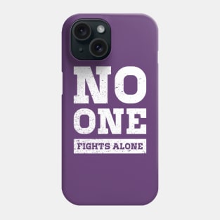 No One Fights Alone Epilepsy Awareness for Boys Men Girls Women Kids Phone Case