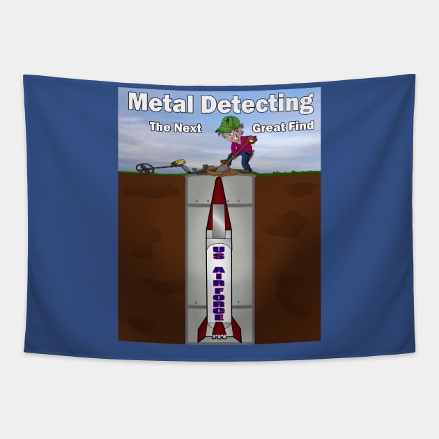 Metal Detecting Treasure Tapestry by lytebound