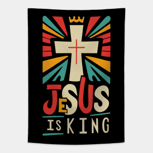 Jesus Is King - Christian Tapestry