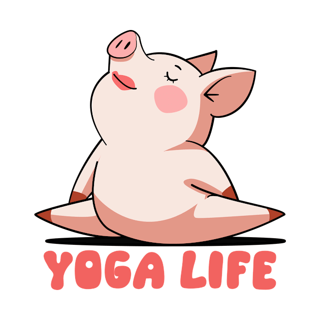 Zen Piggy - Yoga Life by Hemos Works