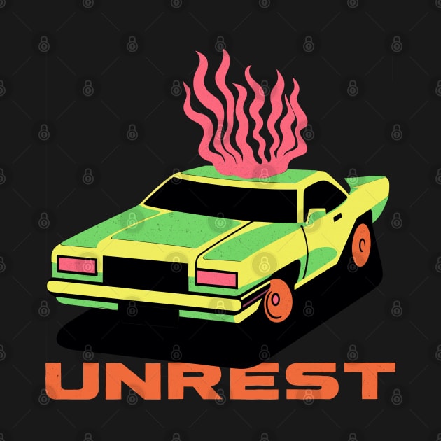 Unrest ----- Original Retro 90s Style Design by unknown_pleasures