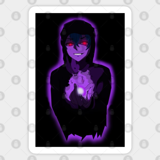 Anime character - Dark bad guy villain with evil anime smile - Anime  Characters - Sticker | TeePublic