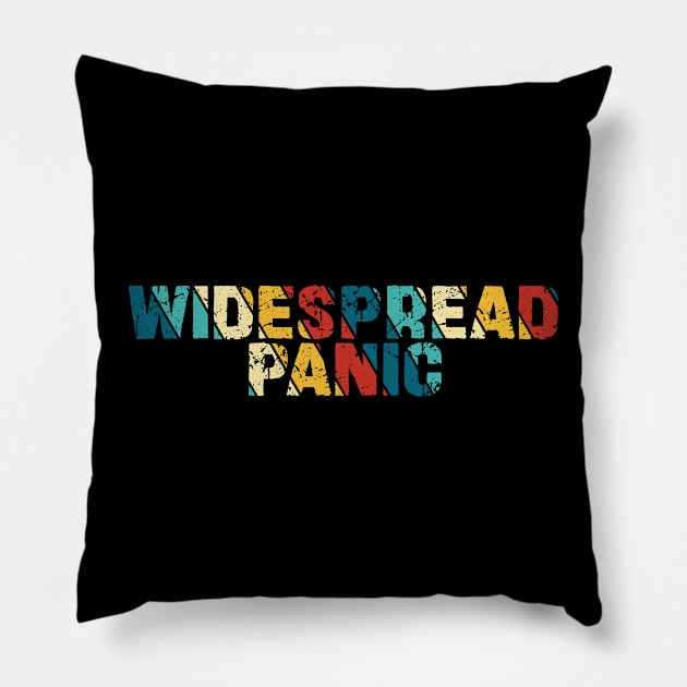 Retro Color - Widespread panic Pillow by Arestration