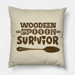 wooden spoon survivor Pillow