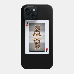 Yorkshire Terrier Queen of Hearts Phone Case