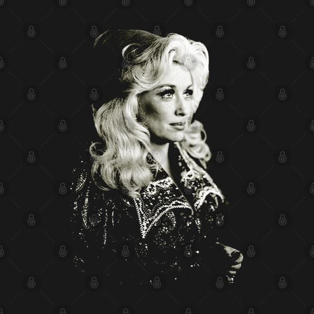Dolly Parton Black Vintage by tamisanita