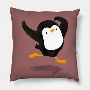 Dancing Penguin 2 Pillow