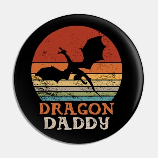 Dragon Daddy Father Day Vintage Fantasy Pin