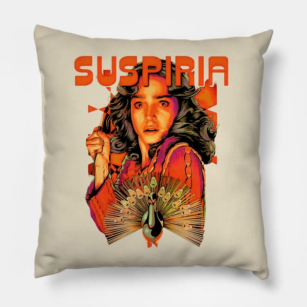 Suspiria Scary Pillow by mother earndt
