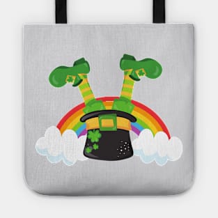 Saint Patrick's Day, Leprechaun Hat, Rainbow Tote