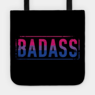 Bisexual Pride Badass Distressed Bi Pride Tote