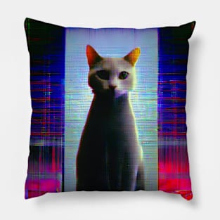 Glitch Cat Pillow