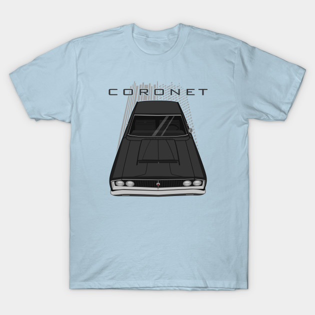 Discover Dodge Coronet 1968 - black - Dodge Coronet 1968 Black - T-Shirt