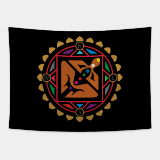 Vastu Shastra Vastu Purush Yantra Indian Art Mandala Design Tapestry