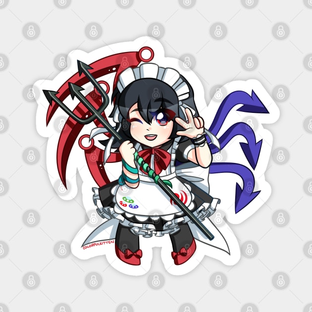 Nue Hojuu Maid Chibi Magnet by colorful-kitten