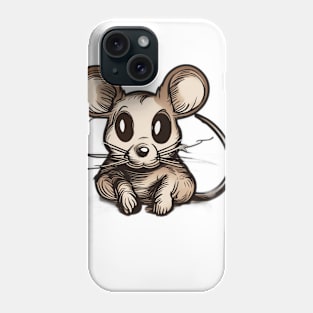 Mouse Brown Shadow Silhouette Anime Style Collection No. 393 Phone Case