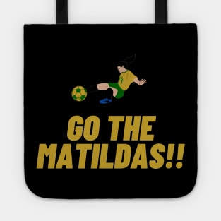 GO MATILDAS Australian Womens world Cup Design Tote