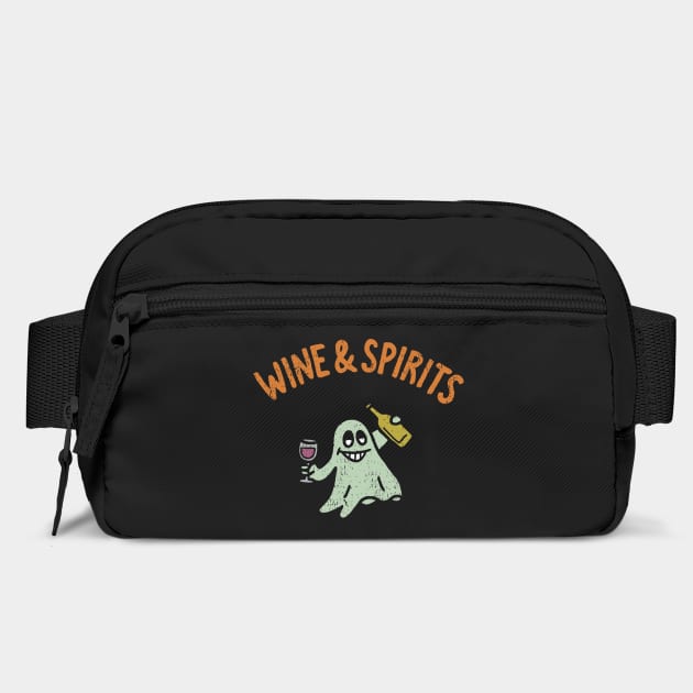 Wine and Spirits Boozy Ghost Halloween Party Pun by Anticorporati