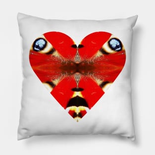 Love Heart Red Psychedelic Kaleidoscope Humanity Hope Pillow