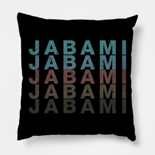 Vintage Proud Name Jabami Personalized Birthday Retro Pillow