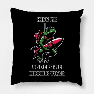 Kiss Me Under The Missile Toad Pillow