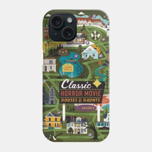 Classic Horror Movie Map Phone Case