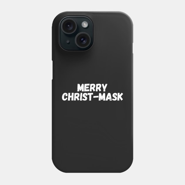 Merry Christ-Mask Phone Case by blueduckstuff