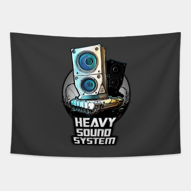 Heavy sound system Tapestry by raxarts