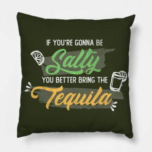 Funny Sarcastic Tequila Design Pillow