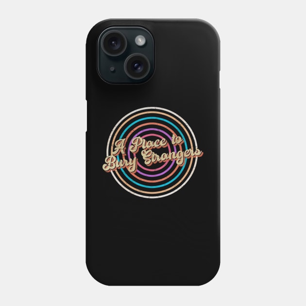 vintage circle line color A Place to Bury Strangers Phone Case by KirikKikuk.Store