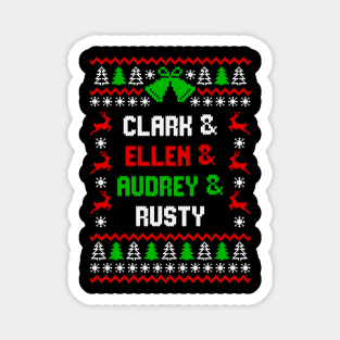 Christmas Vacation Clark Ellen Rusty Audrey Eddie Funny T-Shirt Magnet