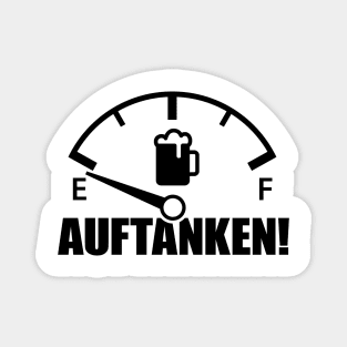 Fill up on beer speedometer (black) Magnet