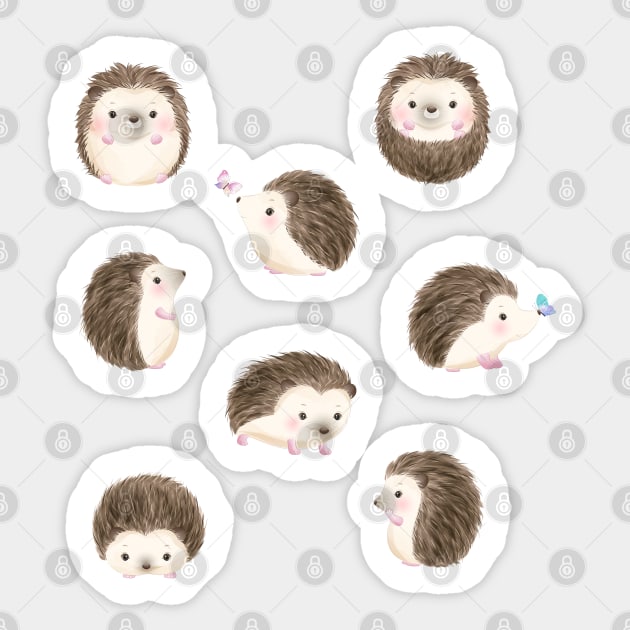 Cute Animal Sticker Pack qty 8 Cute Stickers for Animal Lovers