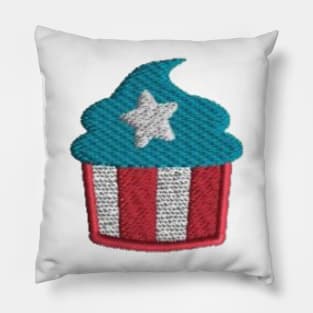 Embroidery American Cupcake Pillow