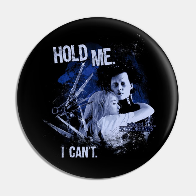 Edward Scissorhands Hold Me I Can't Pin by CelestialCharmCrafts