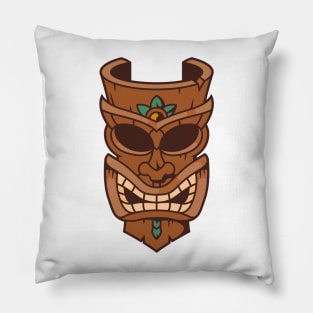 Funny Tribal Tiki Head Pillow