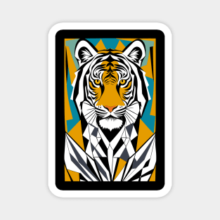 Portrait of Tiger Magnet