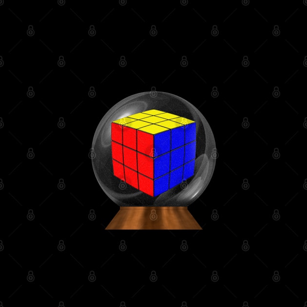 Rubik's Cube in a Snow Globe by The Black Panther