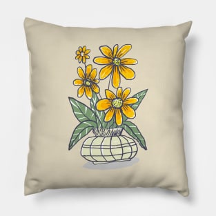 Yellow Flowers Pillow