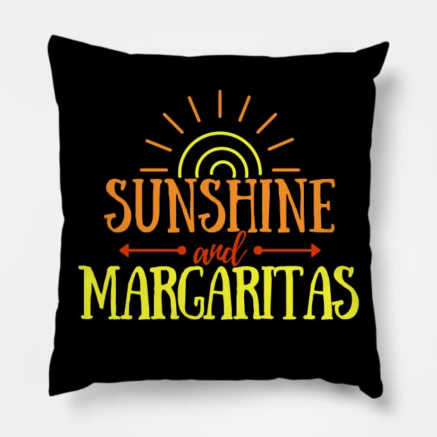 Sunshine & Margaritas Pillow by Seaglass Girl Designs