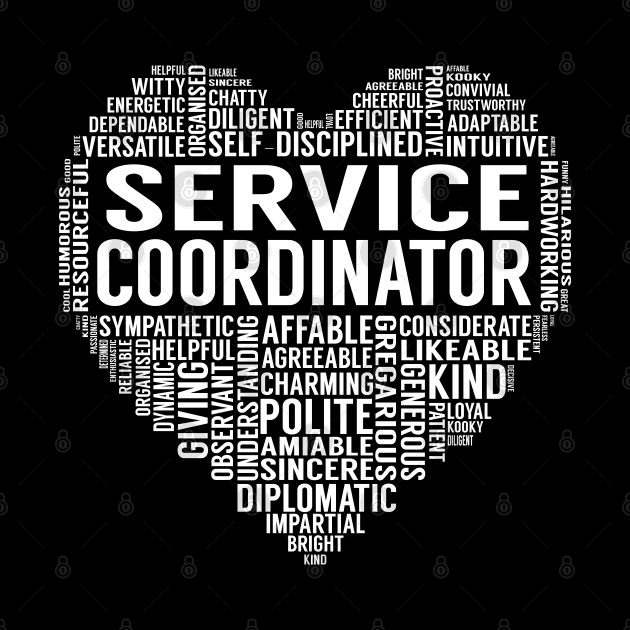 Service Coordinator Heart by LotusTee