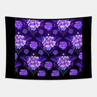 Purple Peony flower pattern Tapestry