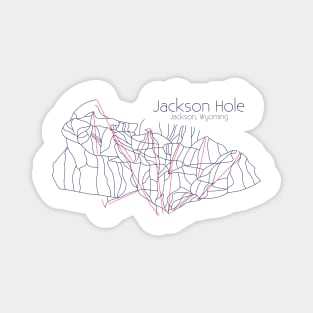 Jackson Hole Trail Map Magnet