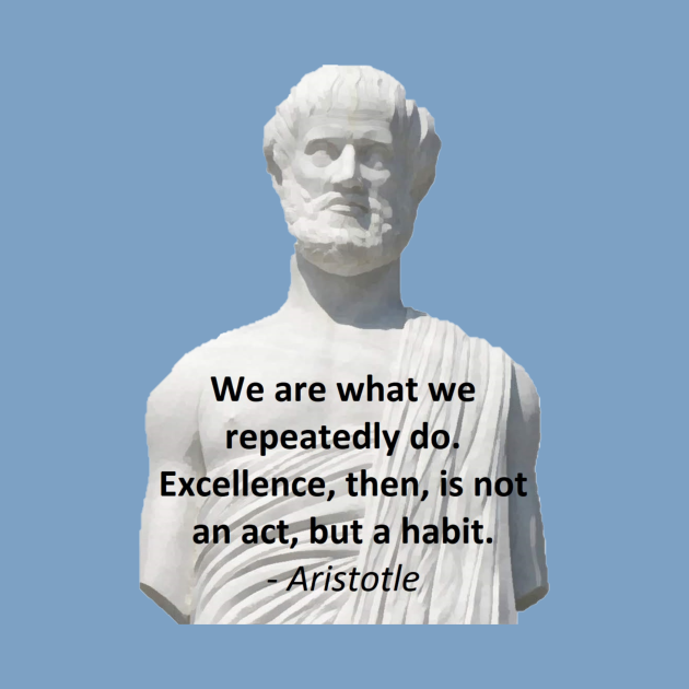 Aristotle Quote - Excellence - Aristotle - Body Niemowlęce | TeePublic PL