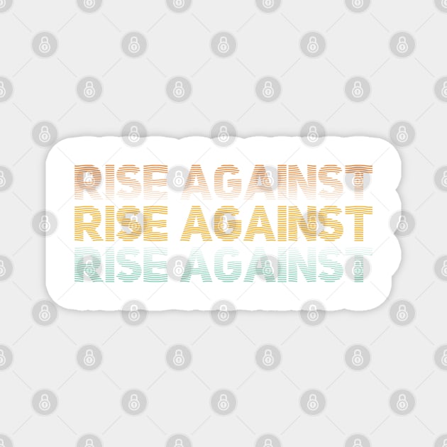 Distressed Vintage - Rise Against Magnet by SIJI.MAREM