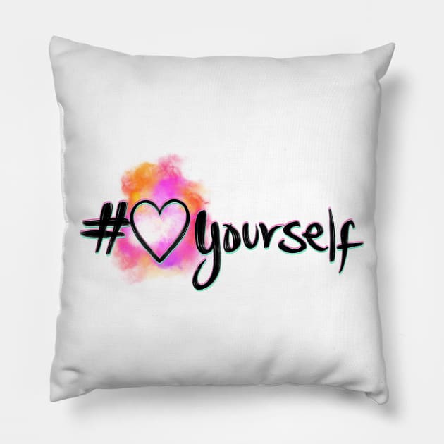 Love yourself Pillow by Ideas Corner