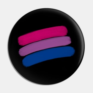 Bi Pride Paint Strokes Pin