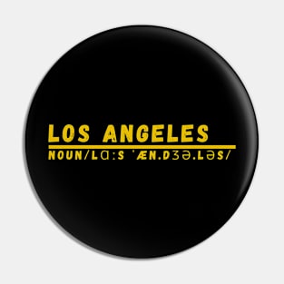 Word Los Angeles Pin