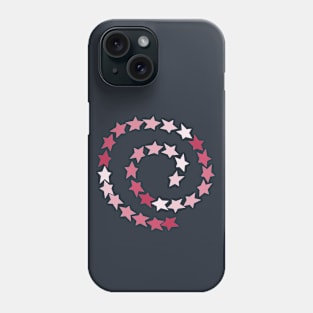 Viva Magenta Spiral of Stars Phone Case